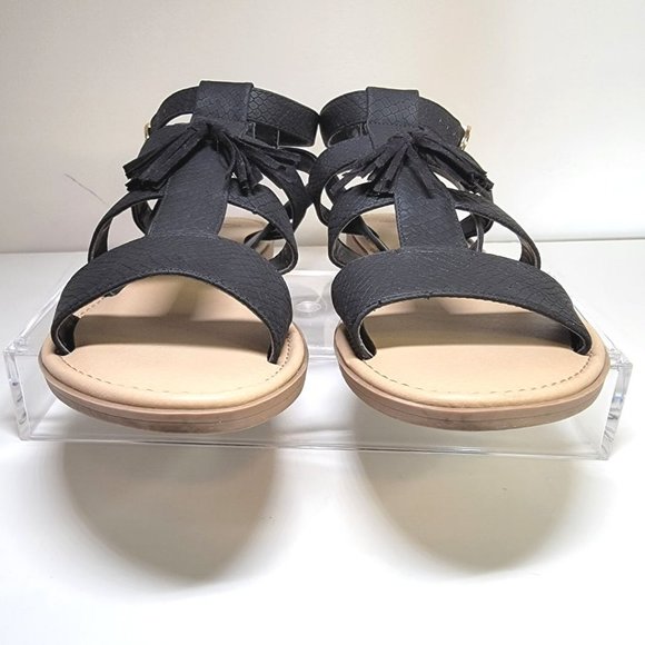 Dr. Scholl's Women’s Black Encore Gladiator Ankle Strap Sandals in Black Size 8 - Picture 3 of 8